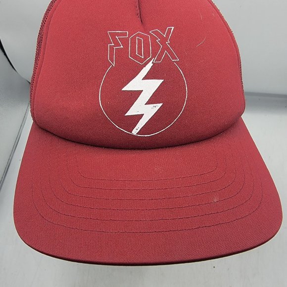 Fox Racing Repented Adults Dark Red Trucker Hat Breathable Adjustable Comfort - Picture 5 of 10